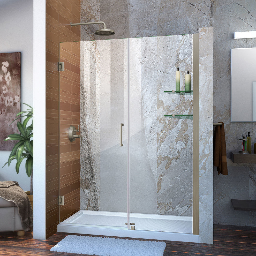 Dreamline Unidoor Min 48" To Max 49" Frameless Hinged Shower Door
