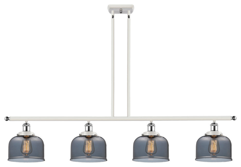 Innovations 916-4I-WPC-G73 4-Light Island Light, White, Polished Chrome