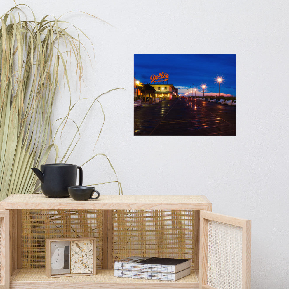 Early Morning at Dolles Night Photography Unframed Wall Art Print, 16" X 20"