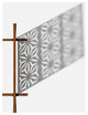 Alta Corten Steel Decorative Screen With Stand, Star