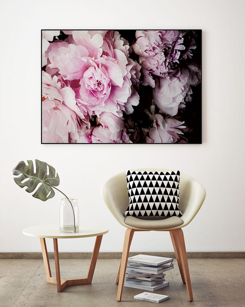 "Peonies Galore I" Museum Mounted Canvas Print, 20"x16"