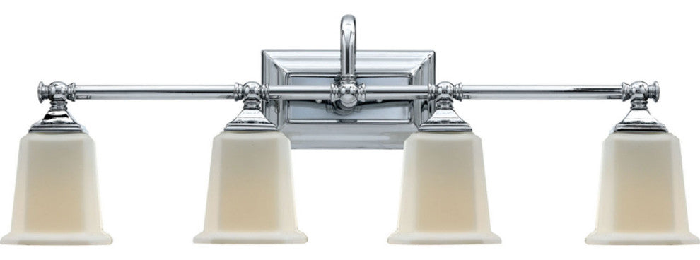 Nicholas 4-Light Bath Vanity, Polished Chrome