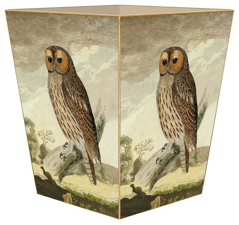 Tawny Owl Wastepaper Basket