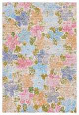Safavieh Summer Collection Indoor-Outdoor SMR410 Rug, Blue/Pink, 6'6"x9'4"