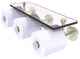 Prestige Skyline 3-Roll Toilet Paper Holder with Glass Shelf, Polished Nickel