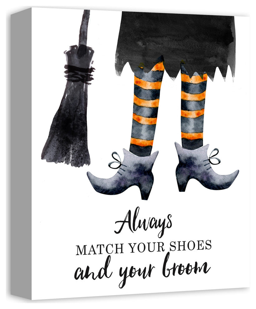 Match your Shoes and your Broom 11x14 Canvas Wall Art