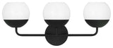 Alvin 3-Light Bath Vanity, Midnight Black