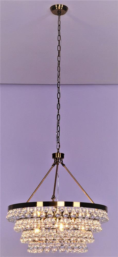 Heidi 8 light Golden 4 Rings Crystal Chandelier K9 AAA