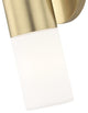 Lola 2-Light Wall Sconce, Aged Brass Finish