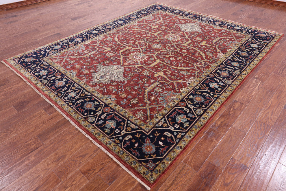 Persian Fine Serapi Handmade Rug 7' 11" X 10' 1" - Q16034