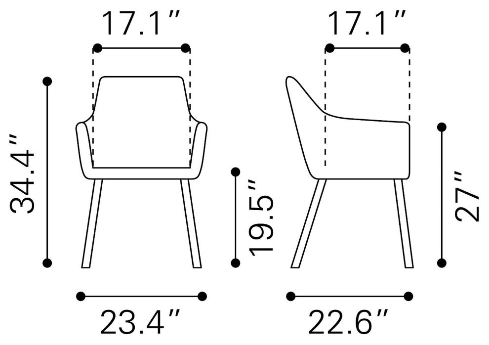 Dining Chair, Set of 2, Faux Vinyl Leather, Steel, Yellow, Black, Mid Century