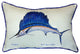 Pair of Betsy Drake Sailfish Large Indoor / Outdoor Pillows 15 Inch x 22 Inch