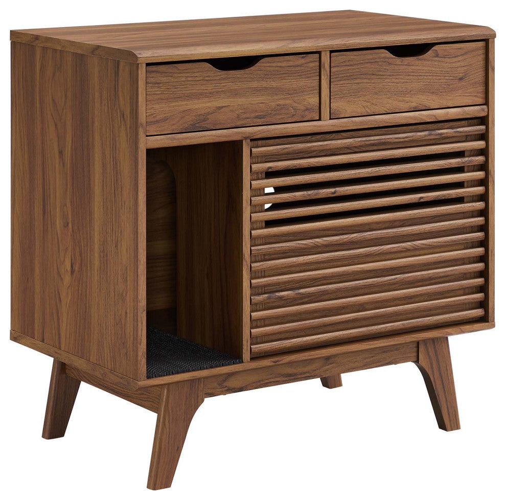 Render Cat Cabinet - Walnut