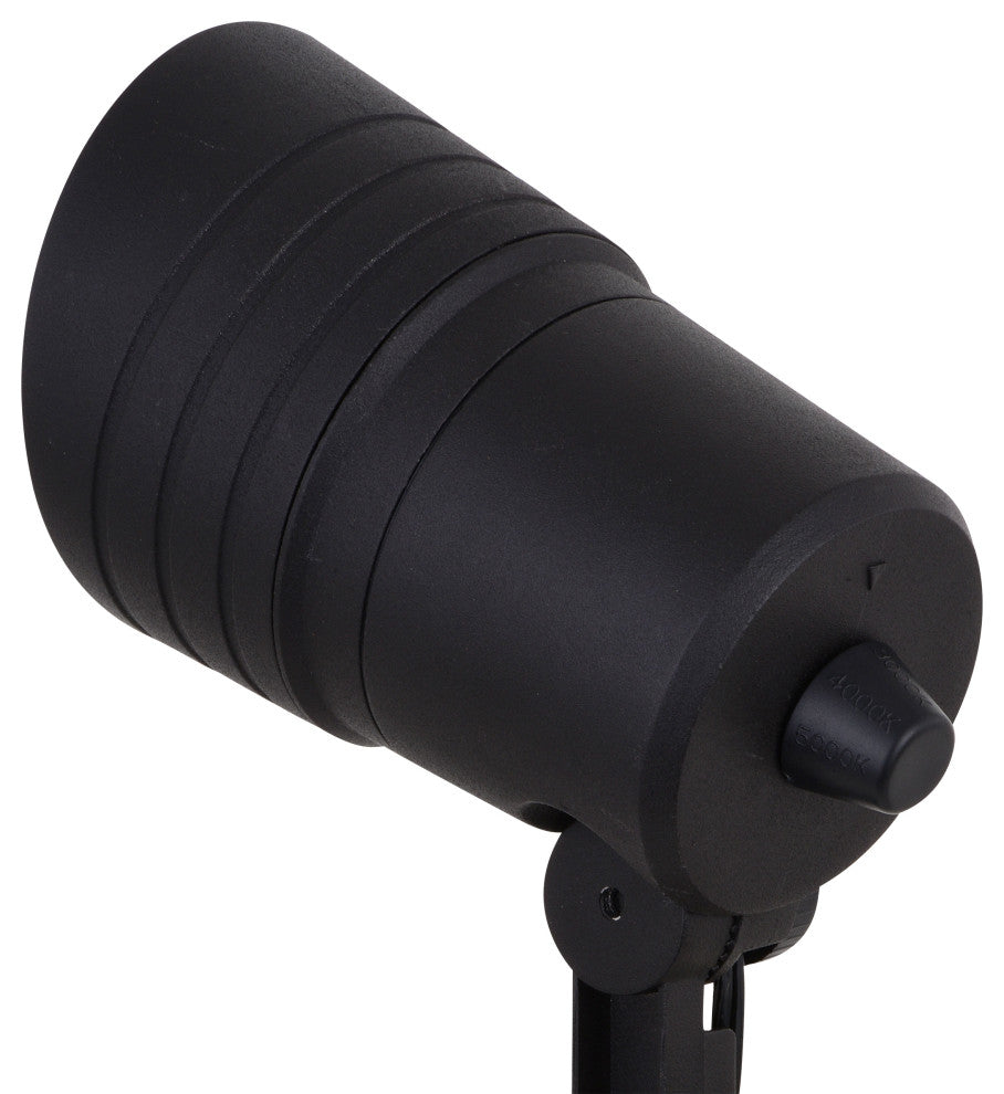 Low-Voltage Aluminum Black Outdoor Landscape Path Flood Light LED Clear Glass