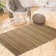 8??x 10??Tan and Gray Bohemian Striped Area Rug