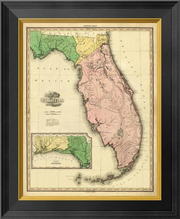 "Florida, 1823" Framed Canvas Giclee by Henry S. Tanner, 17x20"