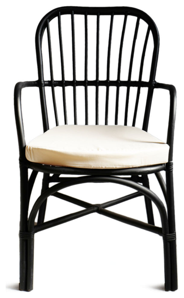 Black Bamboo Dining Chair