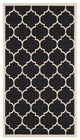 Safavieh Courtyard Cy6914-266 Black, Beige Area Rug, 2'7" X 5'0"