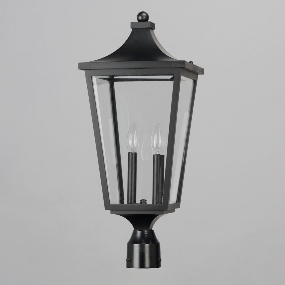 Maxim 40230CL Sutton Place Vivex 2 Light 24" Tall Post Light - Black