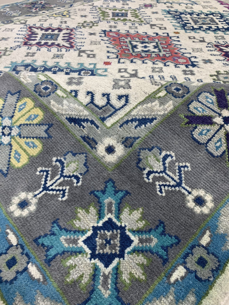 N.Ivory / Gray Traditional Classic Malayer Collection Area Rug