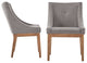 Keighley Button Tufted Dining Chair, Set of 2, Grey