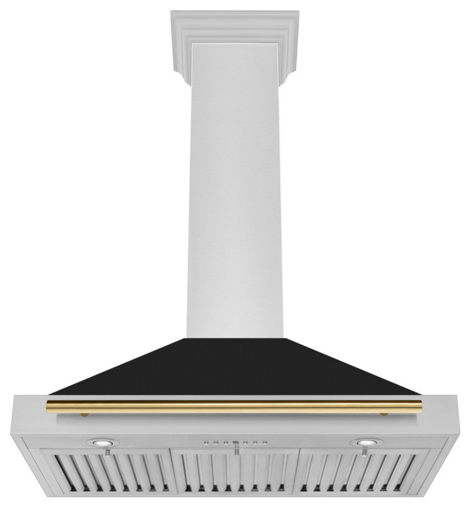 ZLINE 36 in. Autograph Edition Stainless Steel Range Hood, KB4STZ-BLM36-G