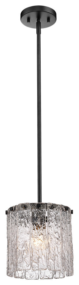 Zlite 1943P8-MB 1-Light Pendant, Clear