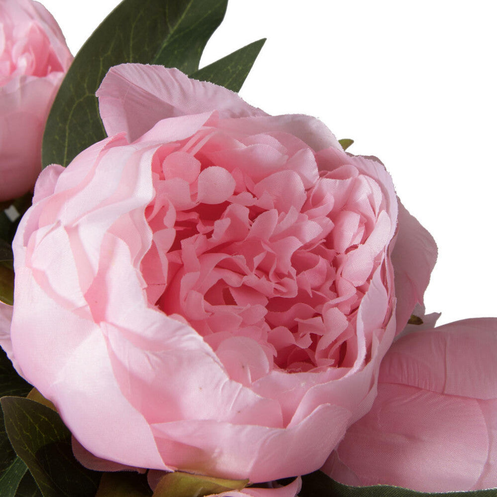 Vickerman 23" Artificial Brush Pink Peony Spray