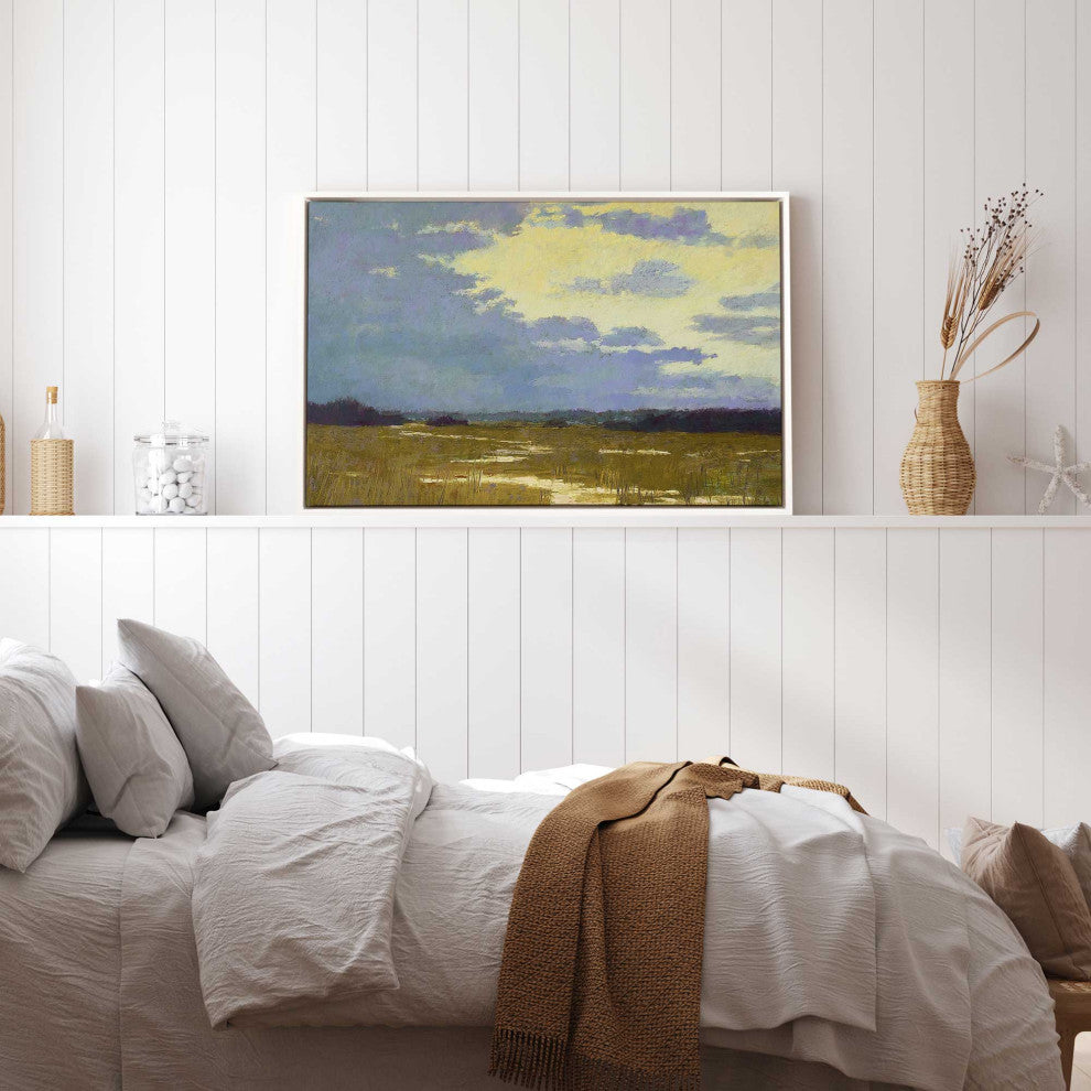 "Lemonade Skies" - A Serene Twilight Canvas Art Print