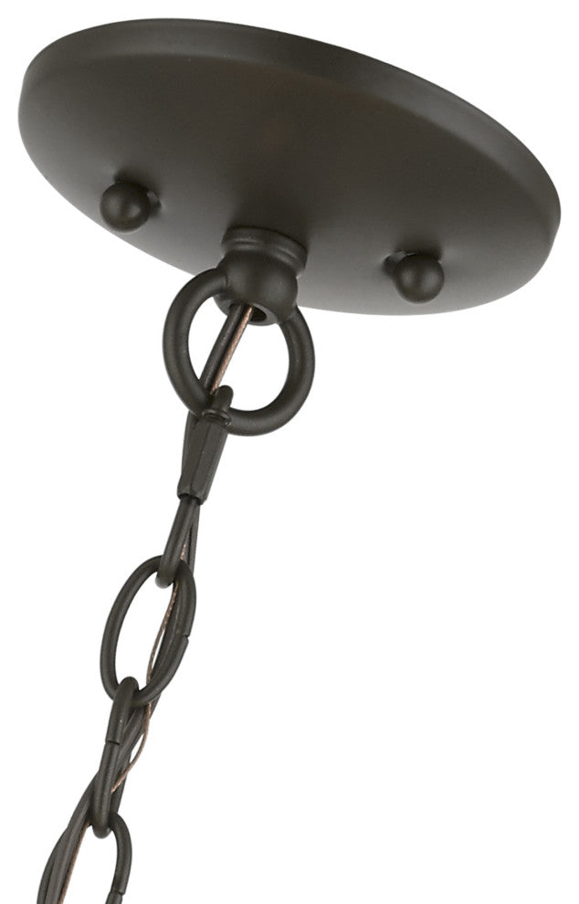 Livex Lighting 3 Light English Bronze Pendant Chandelier