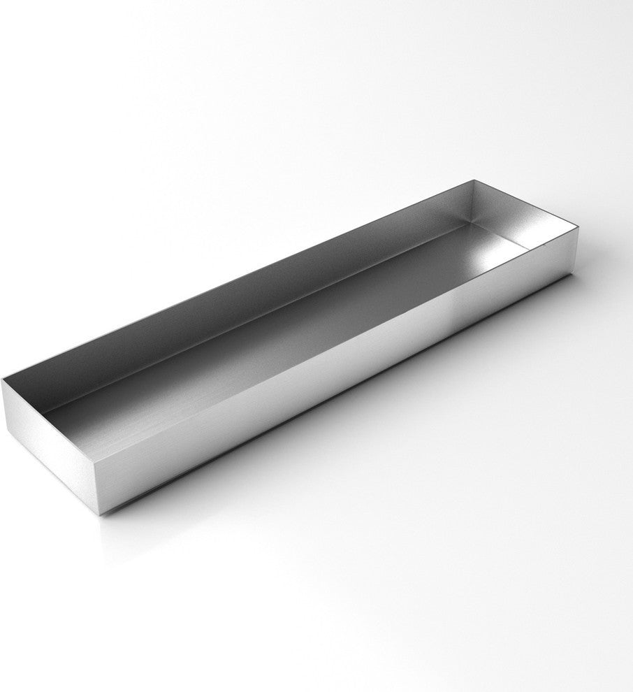 Geo Wide Planter Box, Stainless Steel