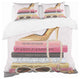 Paris Style Ii Gold and Black Tres Chic Duvet Cover Set, Twin