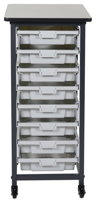 Luxor MBS-SR-8S Mobile Bin System, Single Row