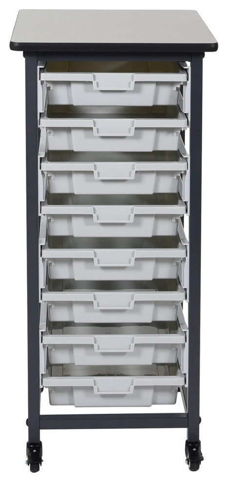 Luxor MBS-SR-8S Mobile Bin System, Single Row