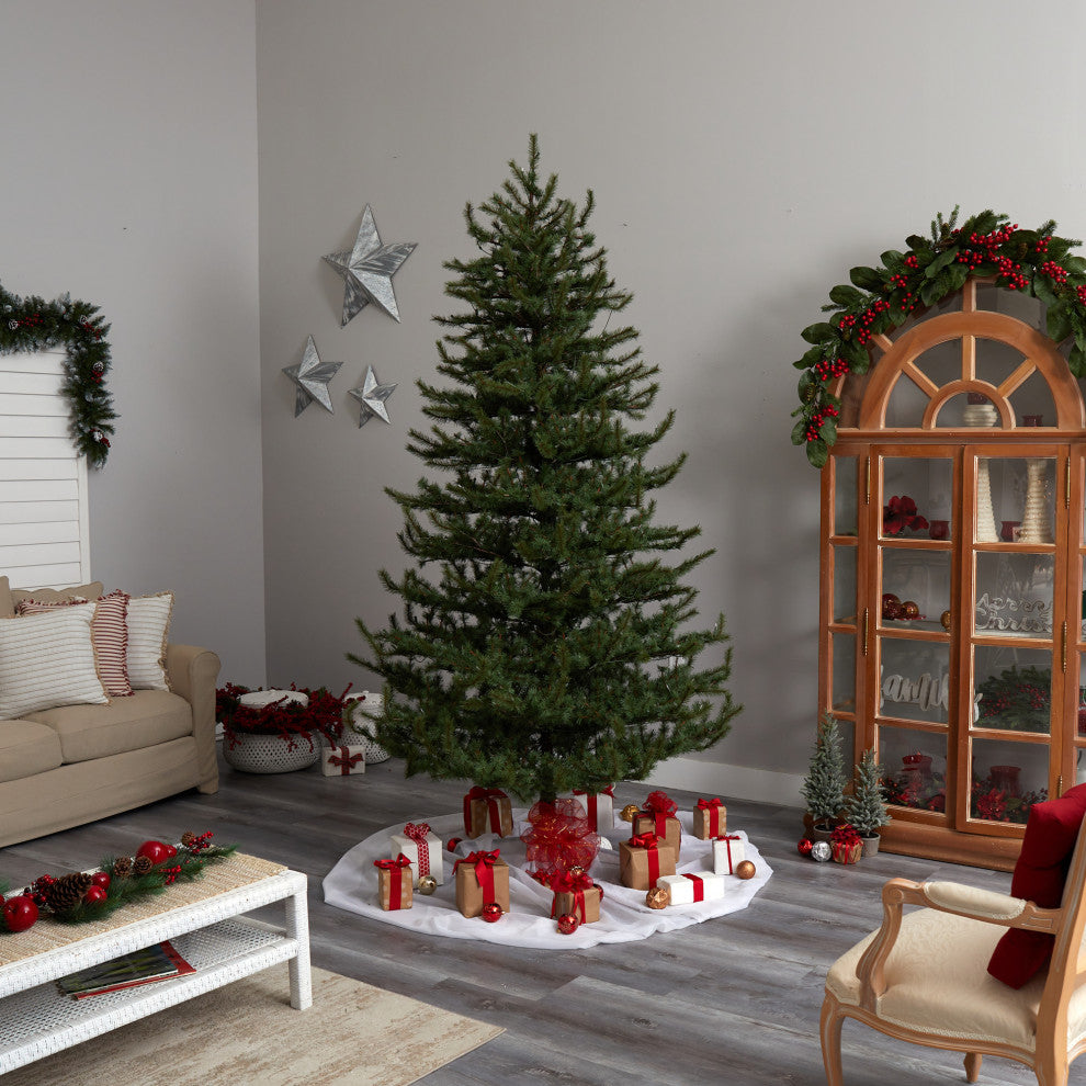 T3352 9 Vancouver Mountain Pine Artificial Christmas Tree With 750 Clear Lights