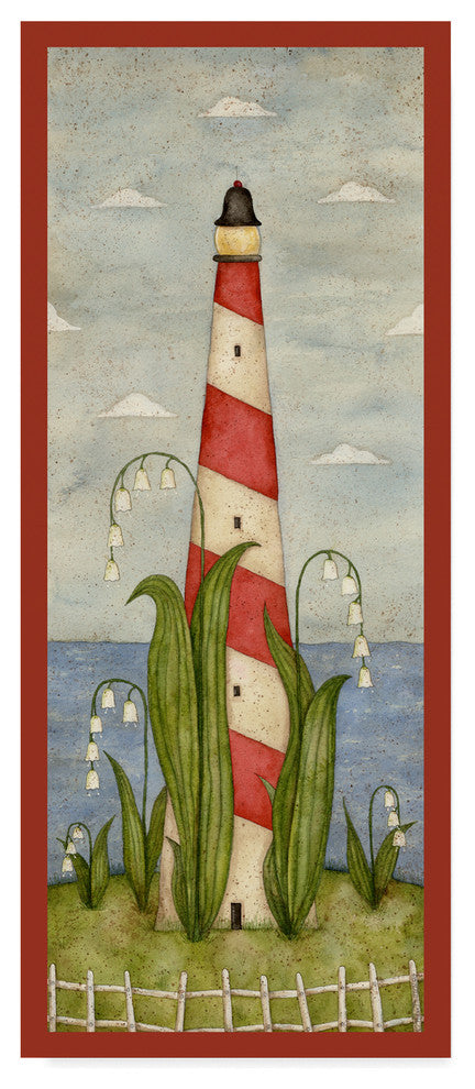 Robin Betterley ''Lilly Lighthouse'' Canvas Art, 8"x19"