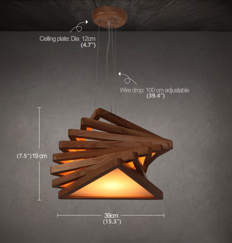 MIRODEMIÂ® Roquesteron | Modern Retro Wooden Pendant Lighting