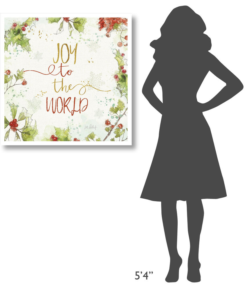 "Christmas Sentiments V" Digital Paper Print by Katie Pertiet, 32"x32"