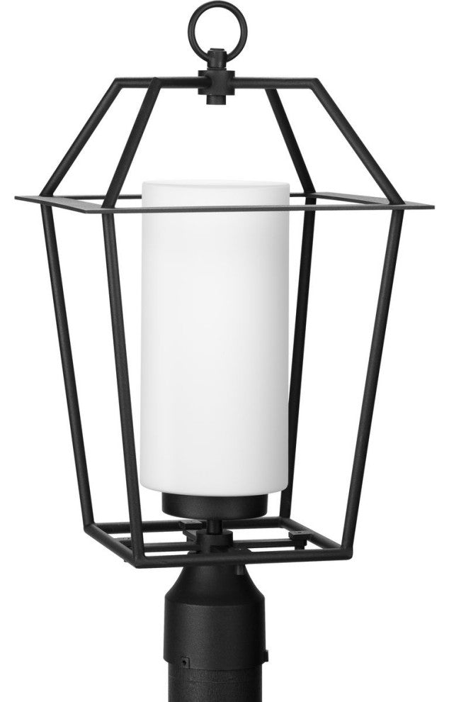 Chilton Collection 21-1/8" 1-Light Textured Black Outdoor Post Lantern