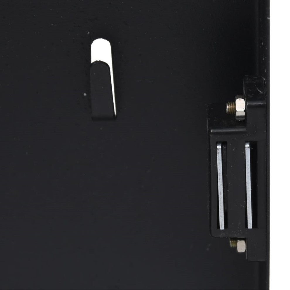 Vidaxl Key Box With Magnetic Board Black 13.8"x13.8"x2.2"
