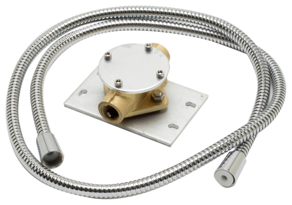 Ab2180-PC Single Lever Floor Mounted Tub Filler Mixer With Hand Held Shower Head