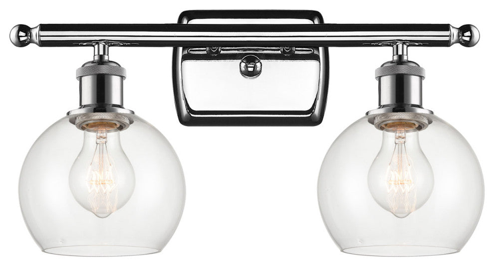 Innovations 516-2W-PC-G122-6-LED 2 Light Bath Vanity Light, Polished Chrome