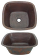 18" Large Square Copper Sink For Bar Or Kitchen Prep Use