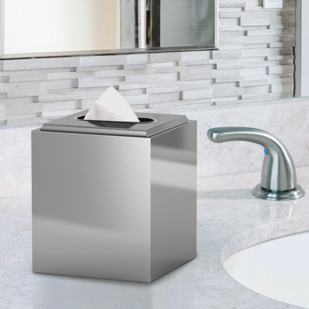 nu steel Stainless Steel Boutique Tissue Holder
