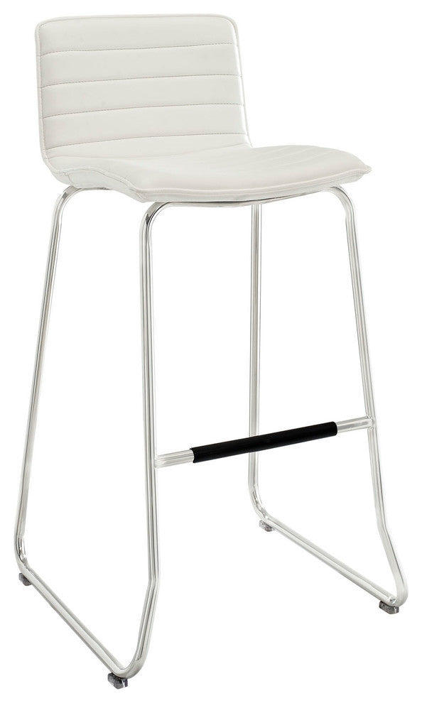 Modern Contemporary Dining Kitchen Bar Stool White