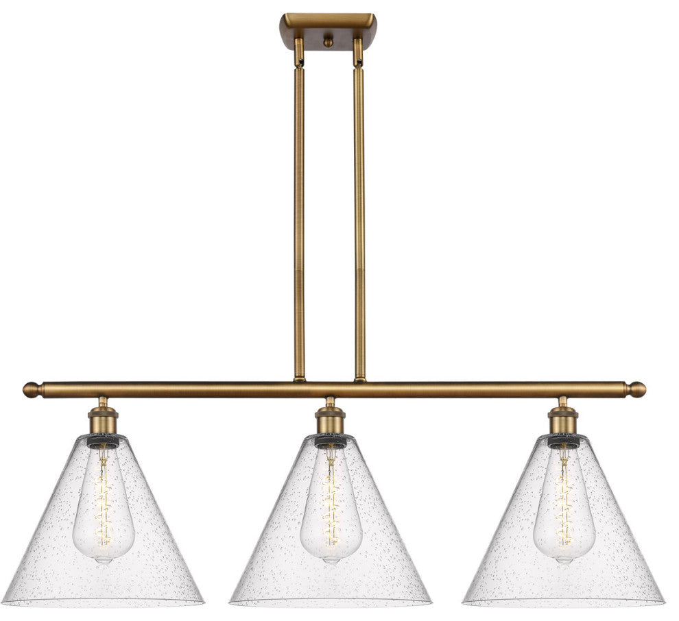 Innovations 516-3I-BB-GBC-124 3 Light Island Light, Brushed Brass