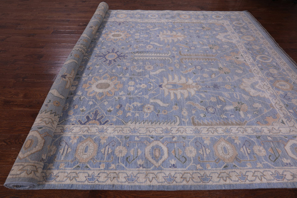 Peshawar Hand-Knotted Wool Rug 9' 10" X 14' 10" Q9528