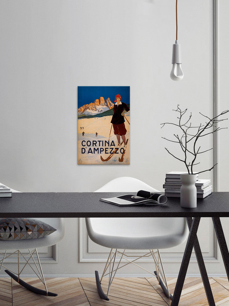 "Cortina D'Ampezzo" Painting Print on Wrapped Canvas, 40"x60"