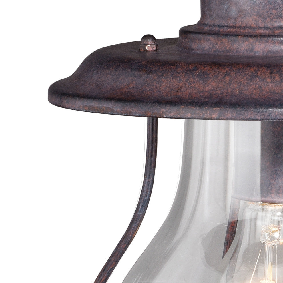 Vaxcel Lighting T0219 Dockside 1 Light Mini Pendant - Weathered Patina