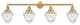 Innovations 215-SG-G664-7 4 Light Bath Vanity Light, Satin Gold